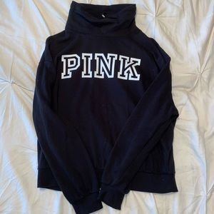 women’s small victorious secret pink black hoodie